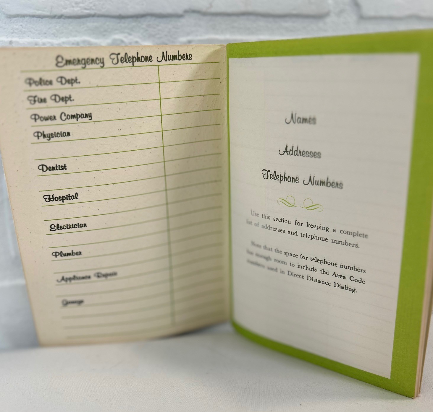 Vintage Personal Address Book Scrapbooking Junk Journal Ephemera Stationary