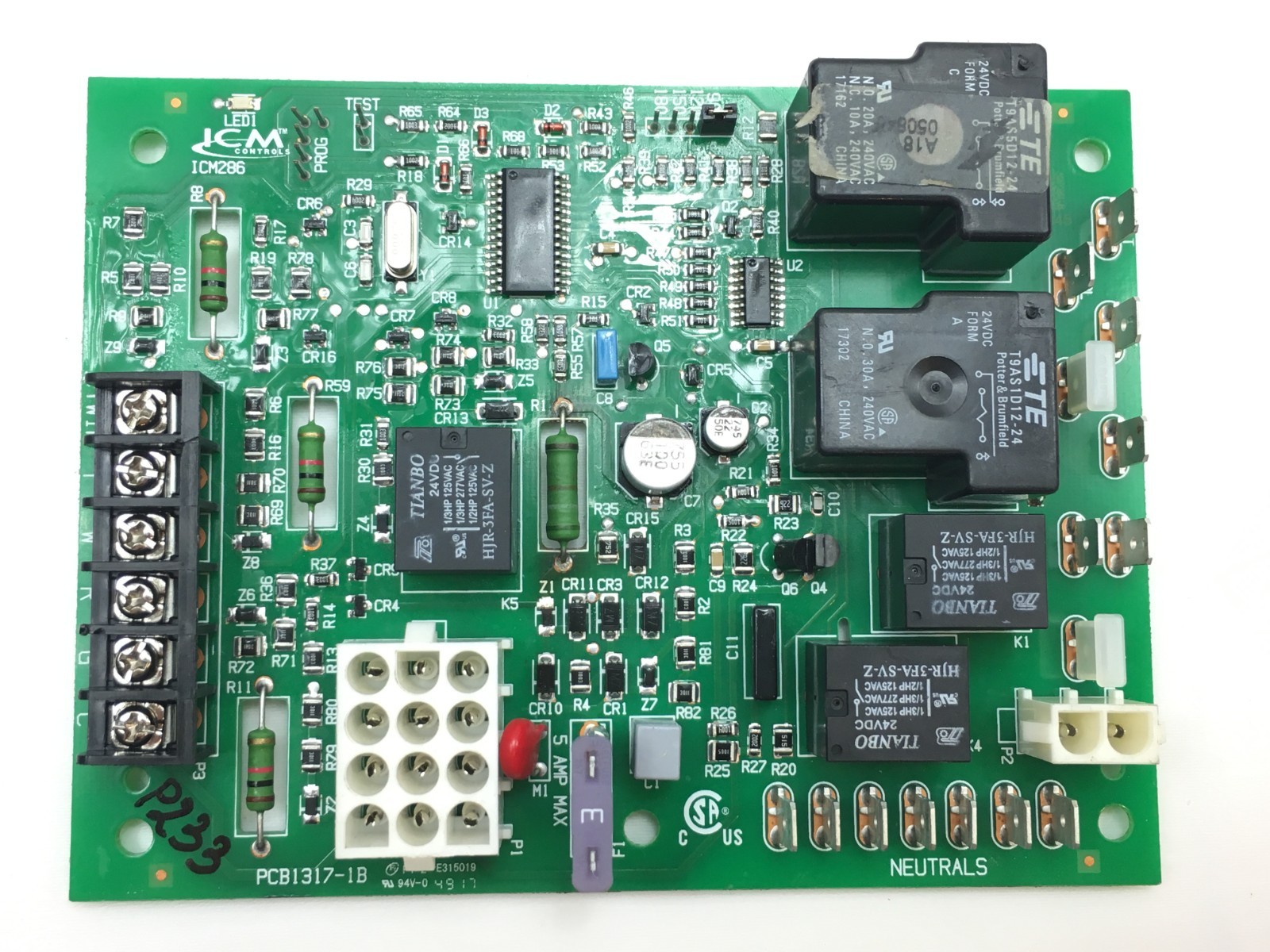 ICM Controls ICM286 Furnace Control Board used #P233