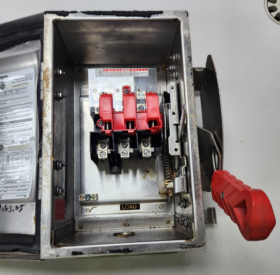 😎 SIEMENS 30 AMP STAINLESS NON-FUSED SAFETY SWITCH 600 VAC 30 HP HNF361S