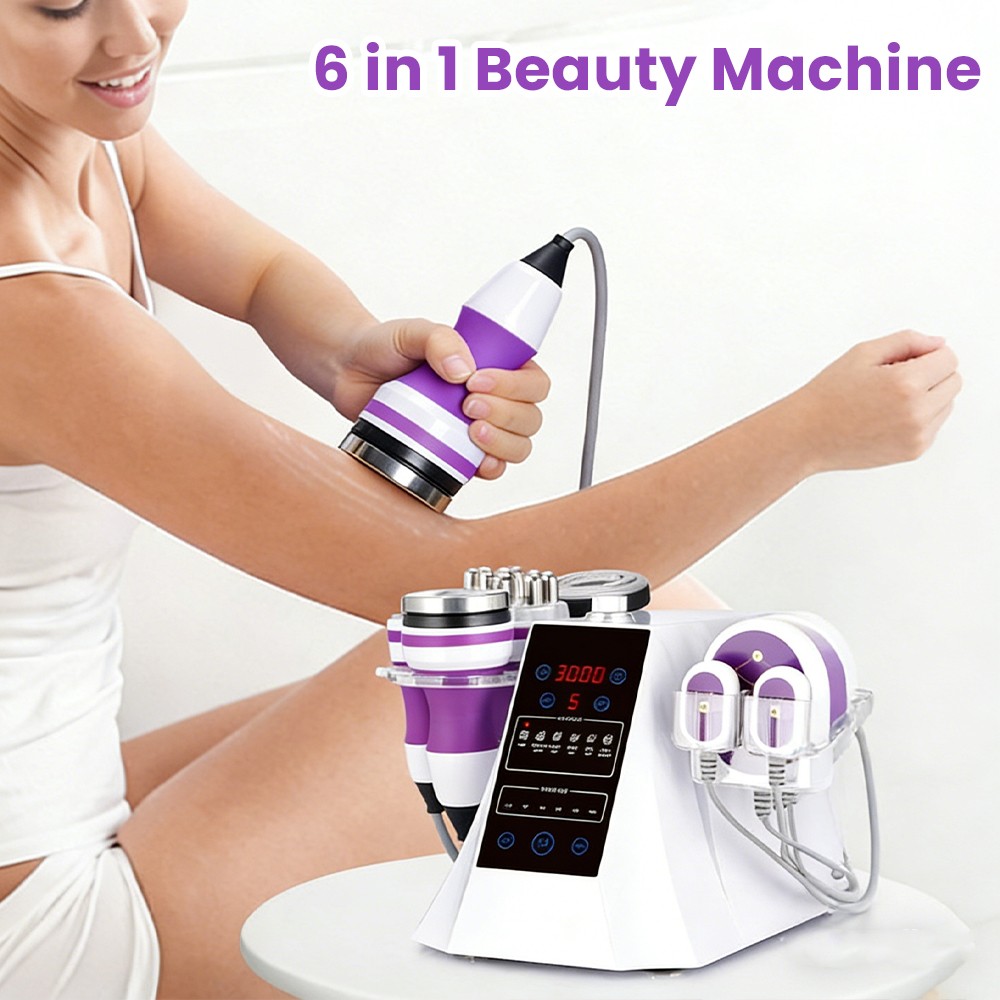 6 in 1 40-K Beauty Machine for Body Massage Facial Skin Care Skin Lifting Lost