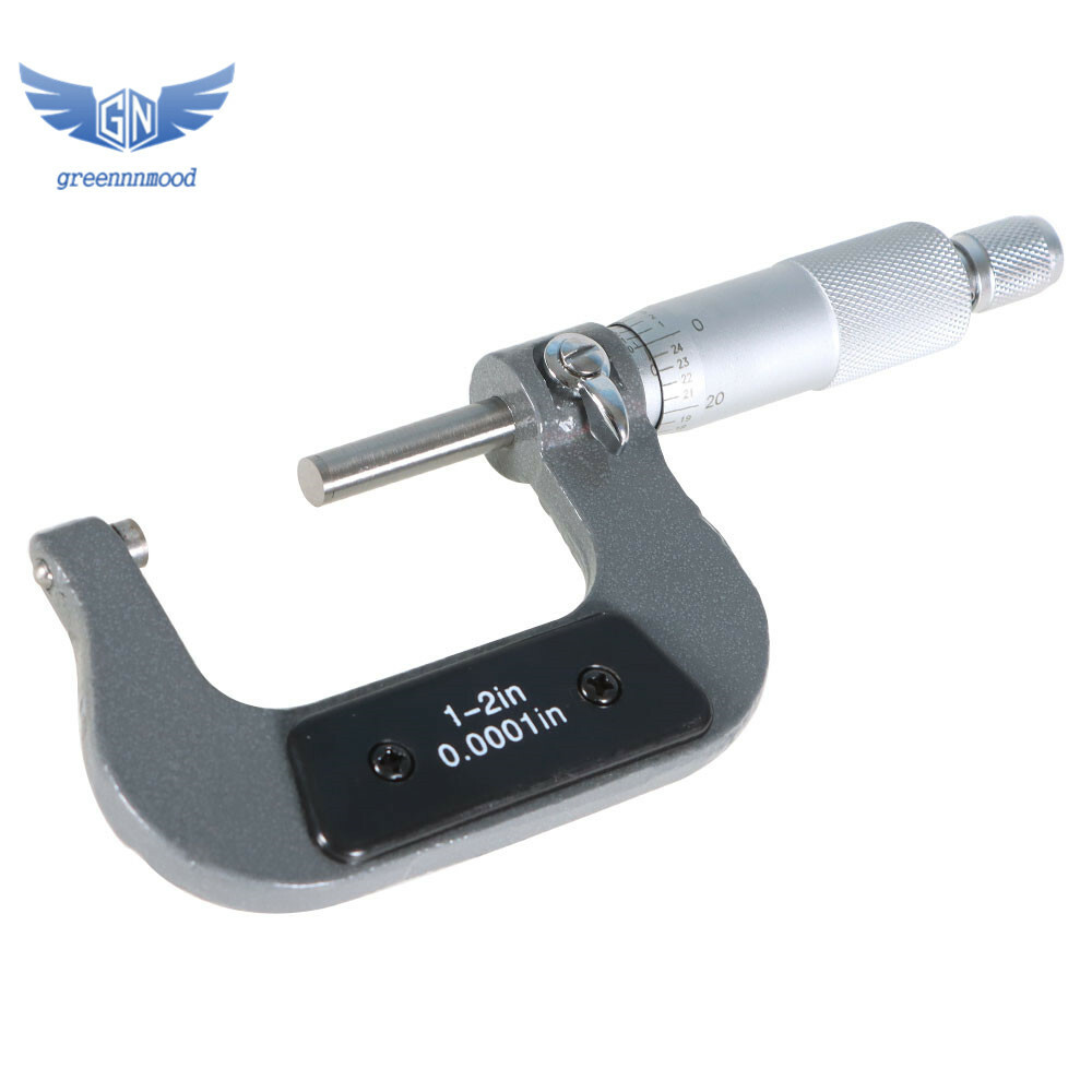 New 1-2″ Precision Outside Micrometer 0.0001″ Carbide Tipped
