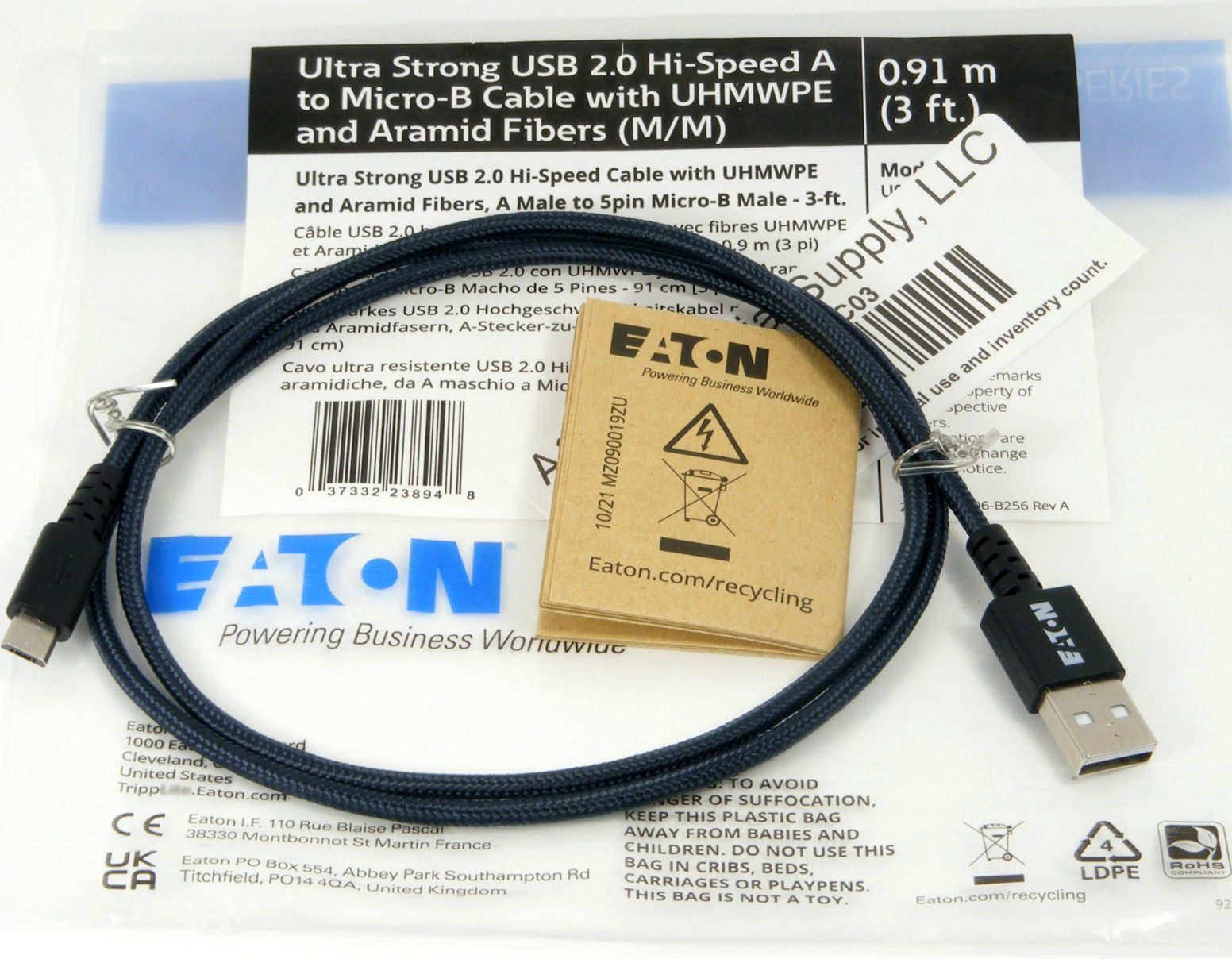 NEW Eaton Power Defense PXR Trip Unit USB Communication/ Programming/ Test Cable