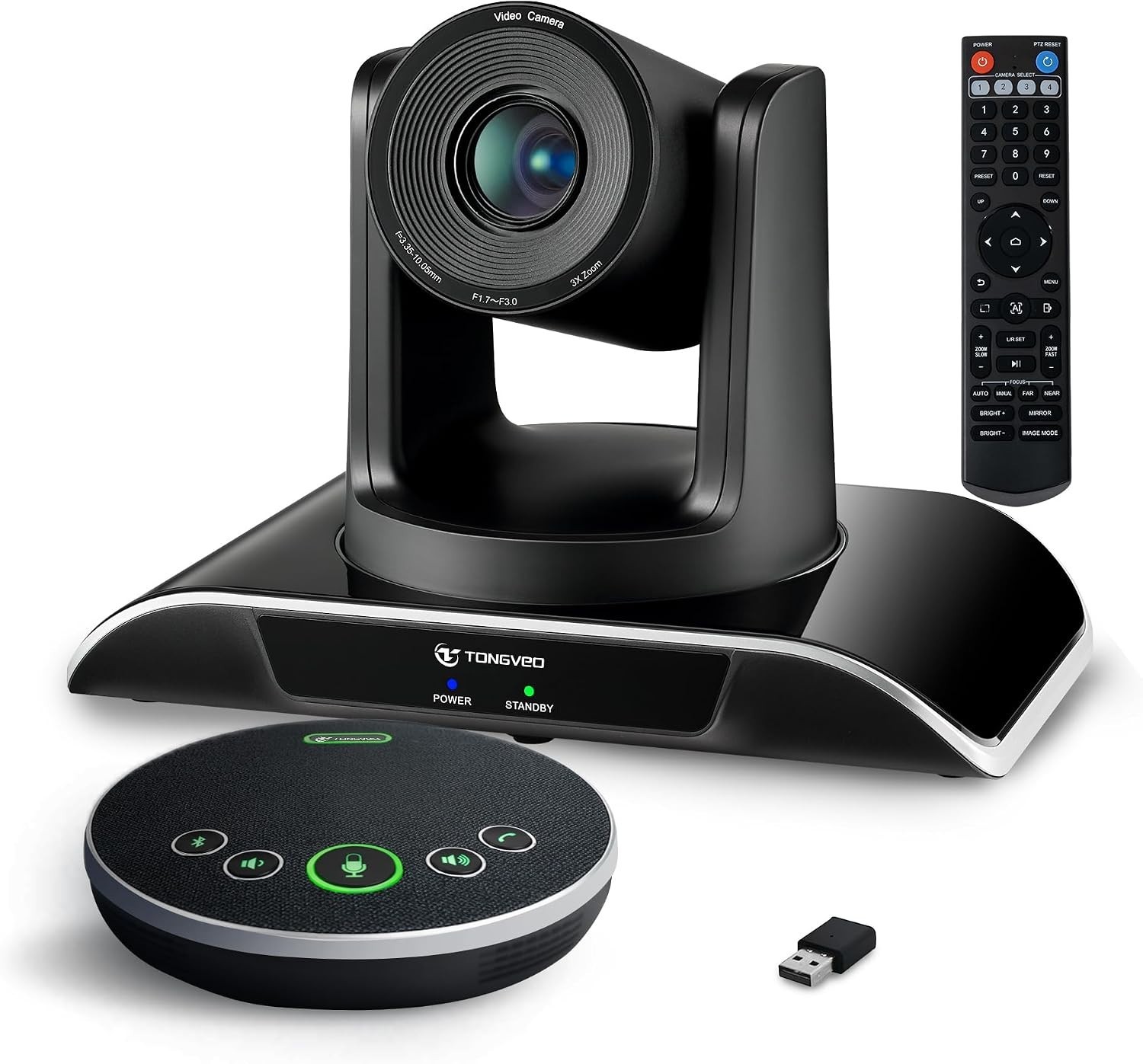 All-in-One AI Auto-Tracking HD Conference Camera and Bluetooth Speaker System