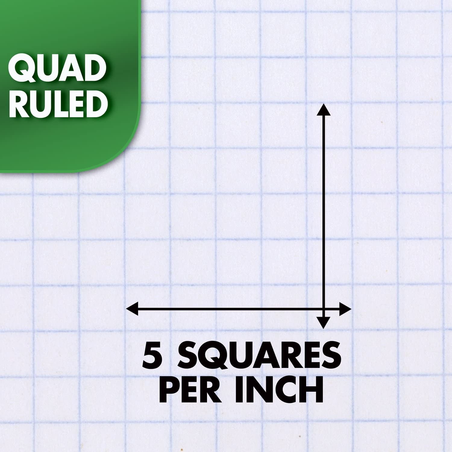 Mead Spiral Notebook, 1 Subject, Graph Ruled Paper, 7-1/2″ x 1 Each, Green