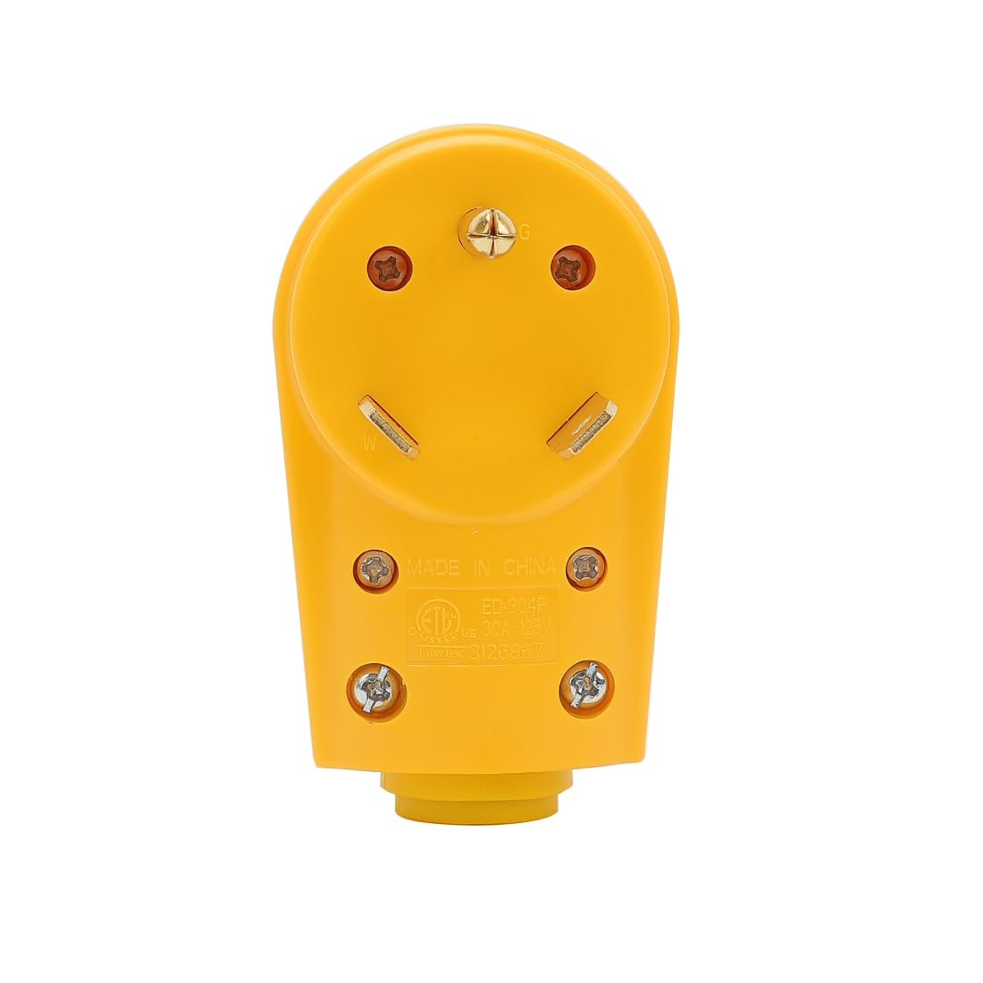 Nema TT-30P 30A 12V Male Plug,30Amp Heavy Duty RV Replacement Plug, 30AMP Plug f