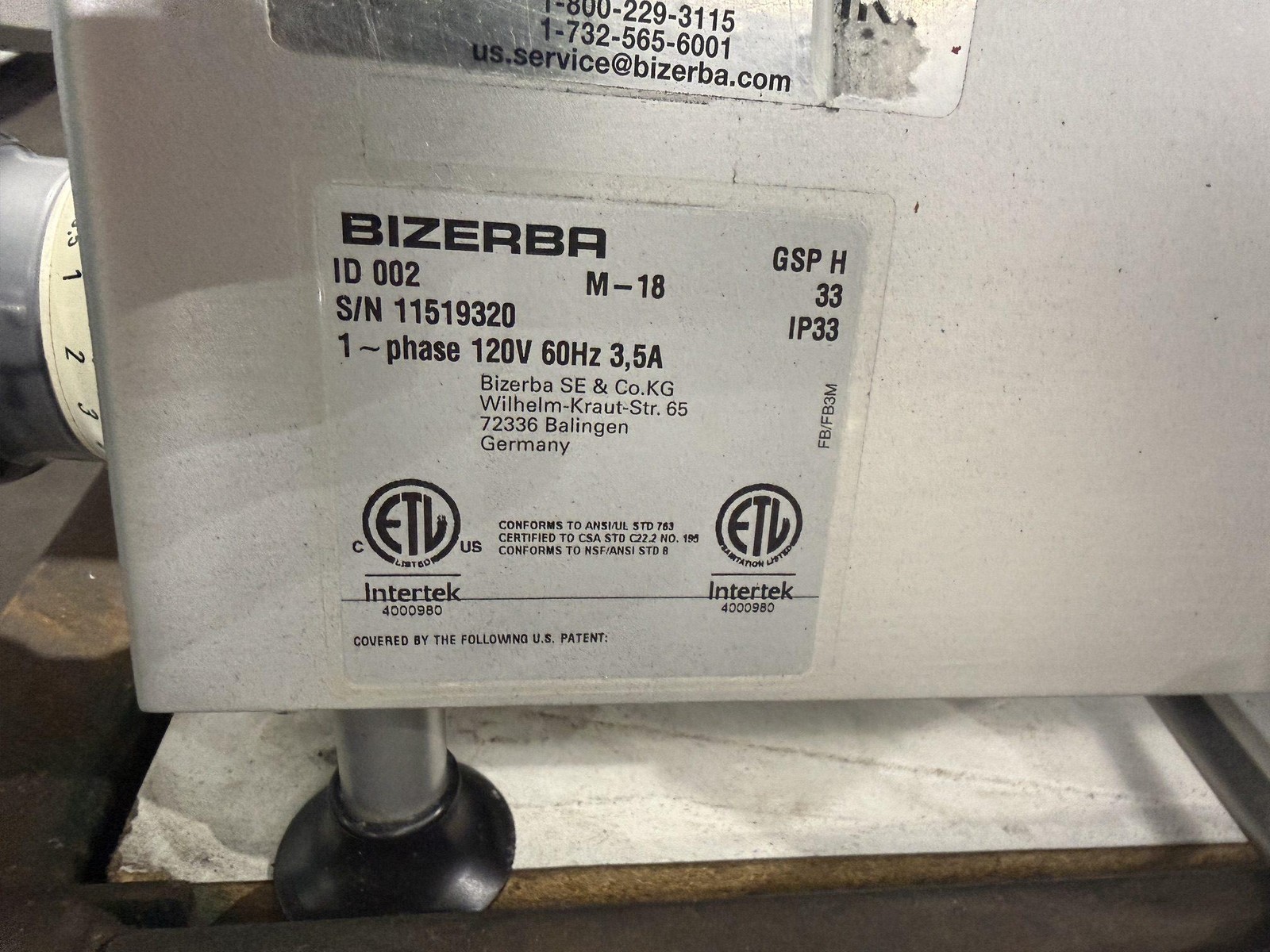 2018 BIZERBA GSP H HEAVY DUTY MANUAL GRAVITY FEED DELI CHEESE MEAT SLICER