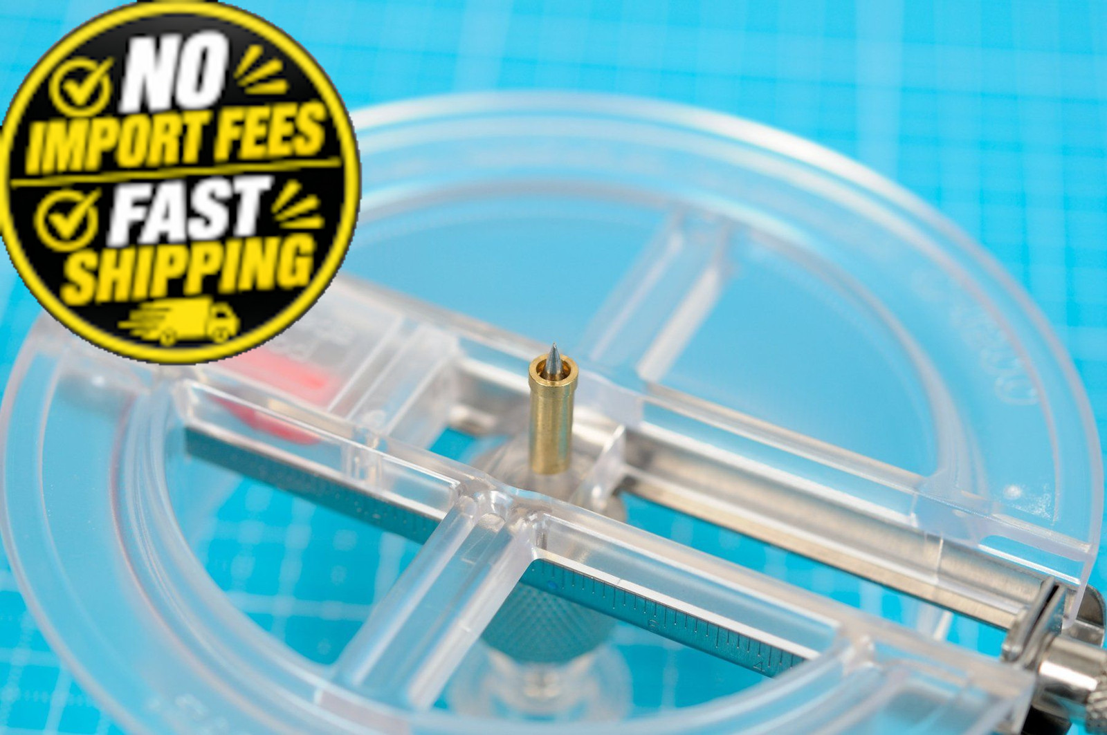 NT Cutter Circle Cutter, 3/4″ to 6-3/4″ Diameter (iC-1500P) Talla unica, Clear