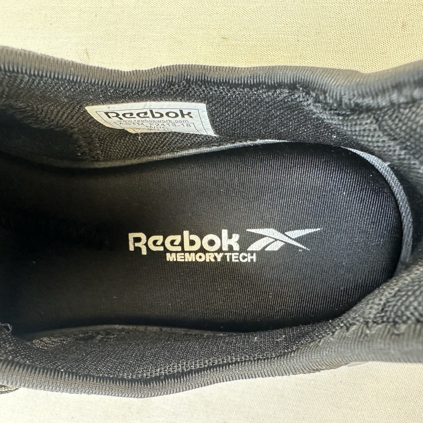 Reebok Flexagon 3.0 Work Shoes Athletic Sneaker Composite Toe Black Mens Sz 8 W