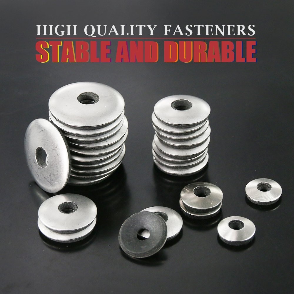 Hilitchi 270-Pcs #6#8#10#12 Stainless Steel Neoprene 4.2 millimeters, Silver