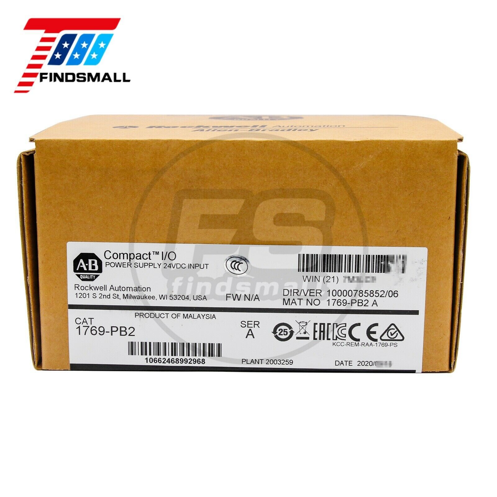 2022/23 AB New 1769-PB2 CompactLogix DC 2A/0.8A Power Supply