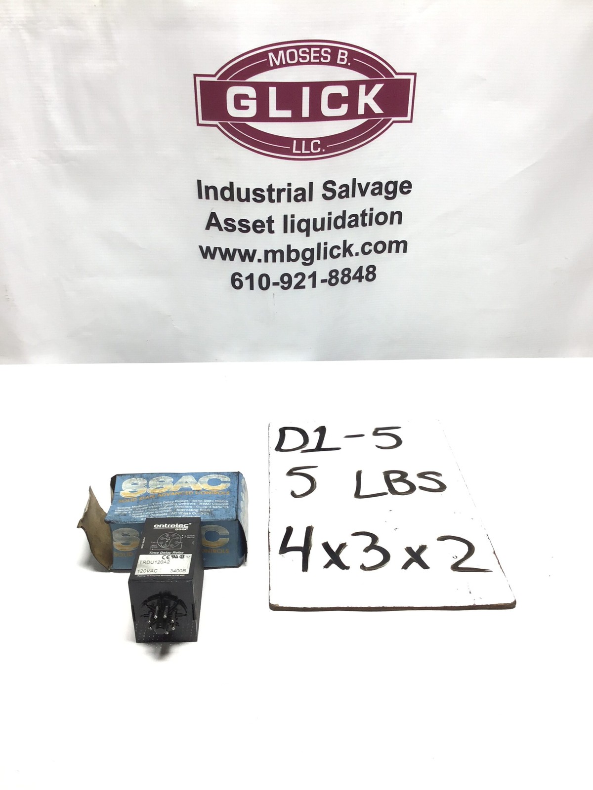 Entrelec SSAC TRDU120A2 Time Delay Relay