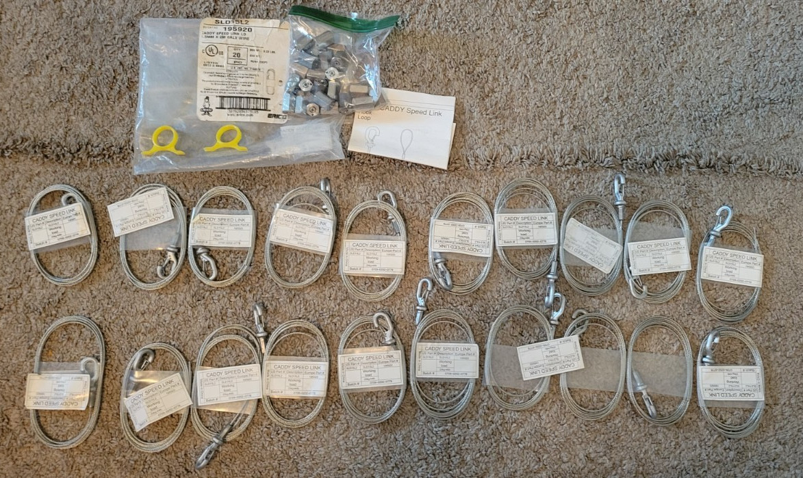 Caddy Speed Link SLD15L2 Working Load 44 Pounds (lot of 20)