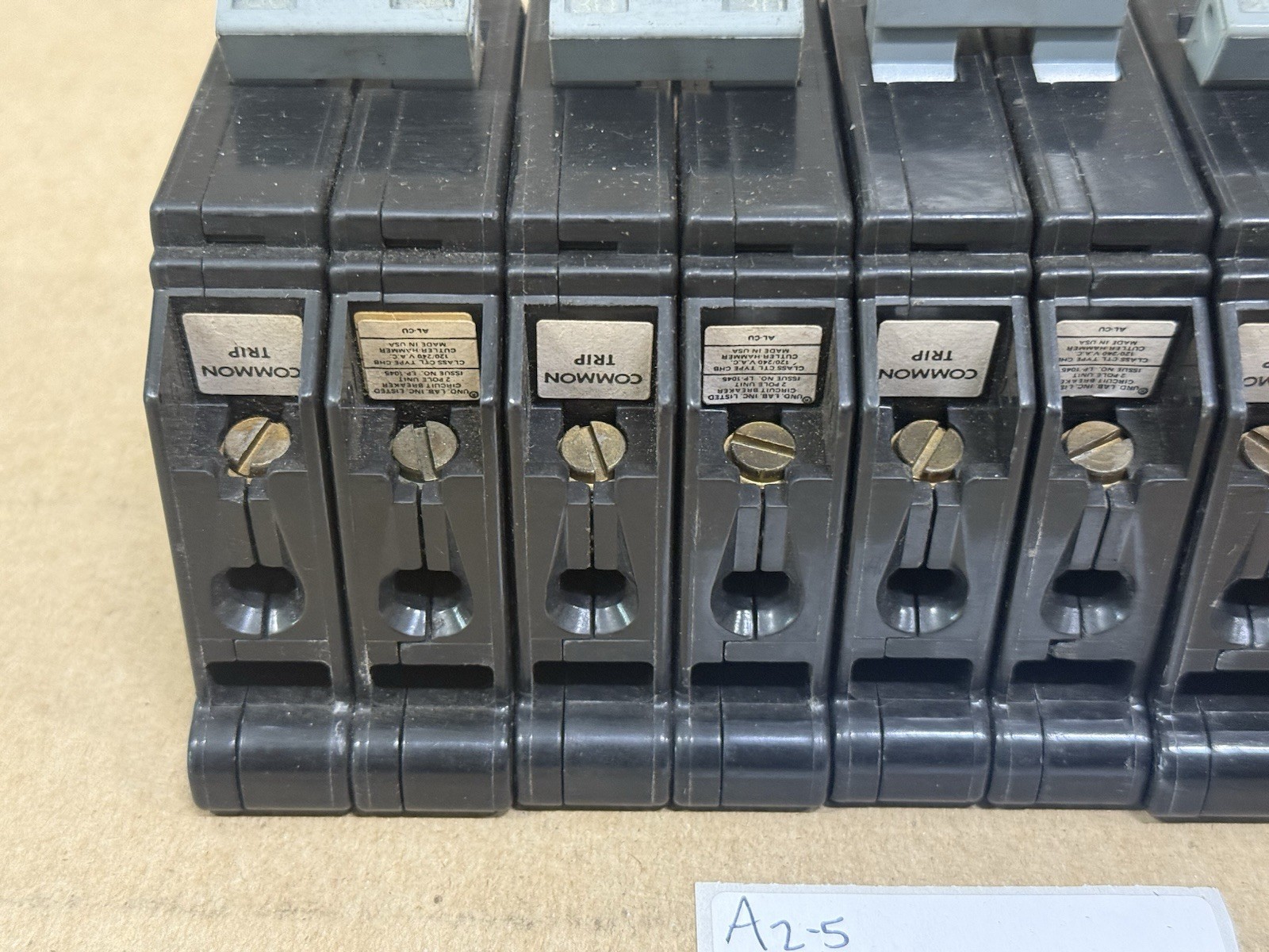 Lot of 5 – Cutler Hammer CHB CHB230 2P 30A Bolt-on Circuit Breaker
