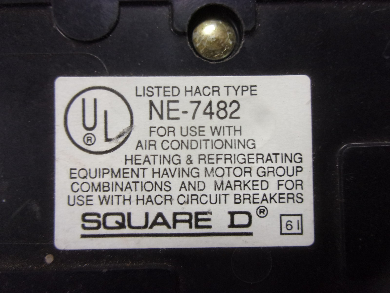 Square D QO210 120 240 V AC 2 Pole 10 Amp Plug In Circuit Breaker NE-7482 HACR
