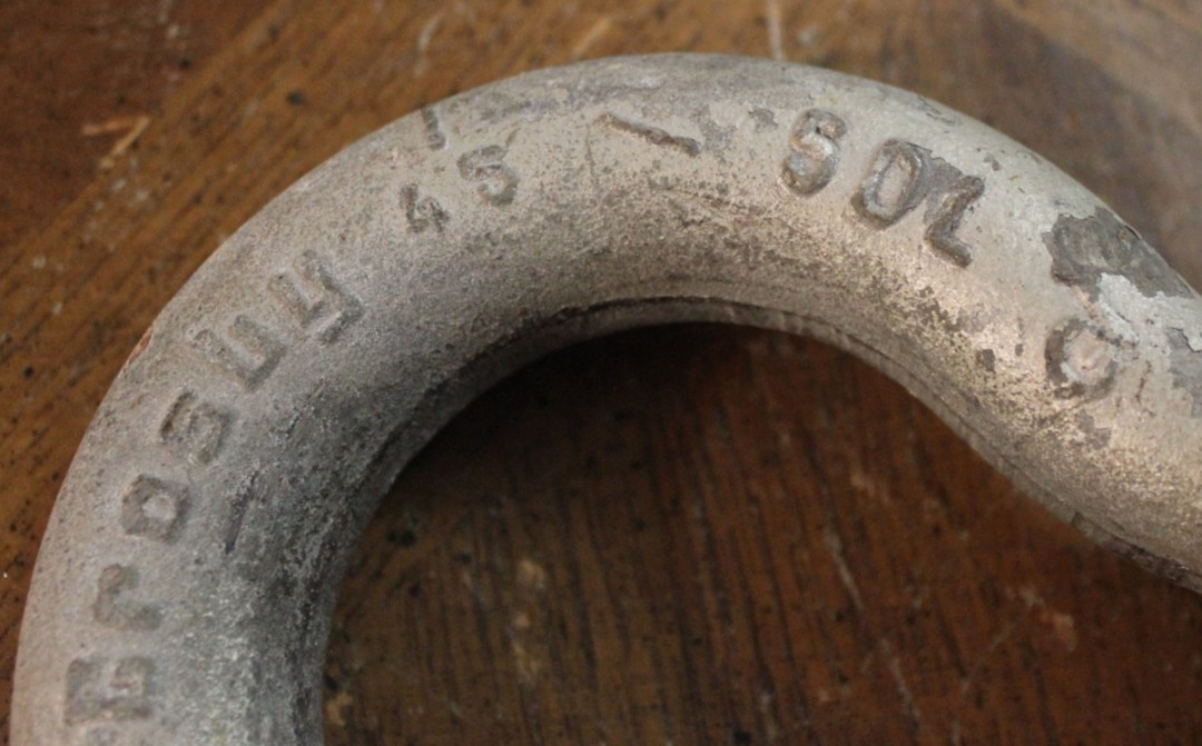 Crosby 1″ Bolt on Type Anchor Shackle 8-1/2 Ton Hot Dipped Galvanized G-2130