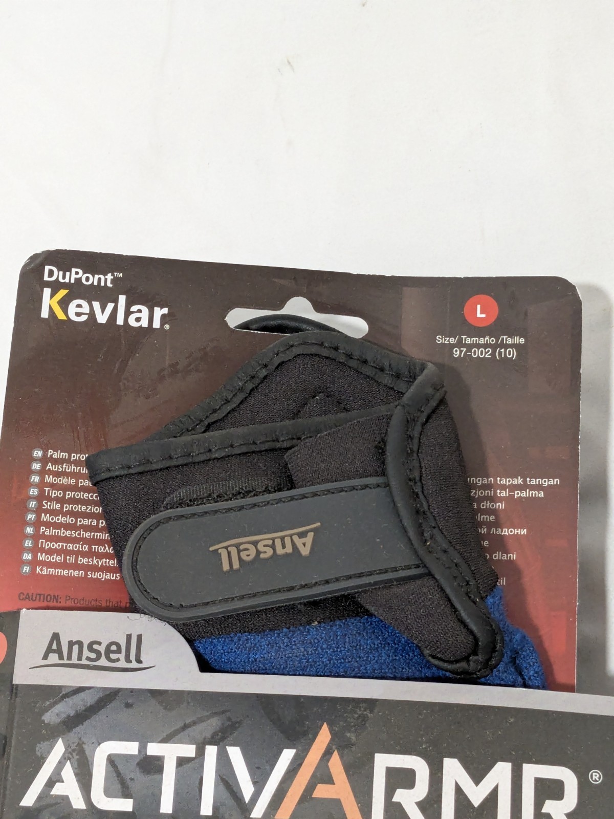 ANSELL 2pk Cut, Puncture & Abrasion-Resistant Gloves Sz L 97-002