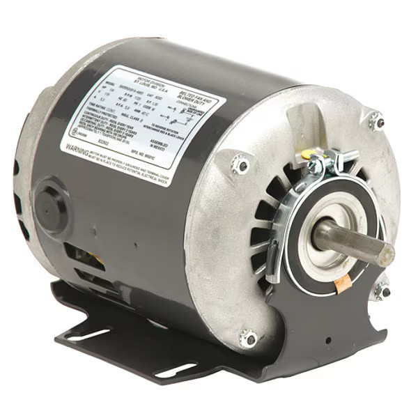 Belt Drive Motor, 1 Speed, Open Drip Proof, Cradle Base Mount, 1/2 ,