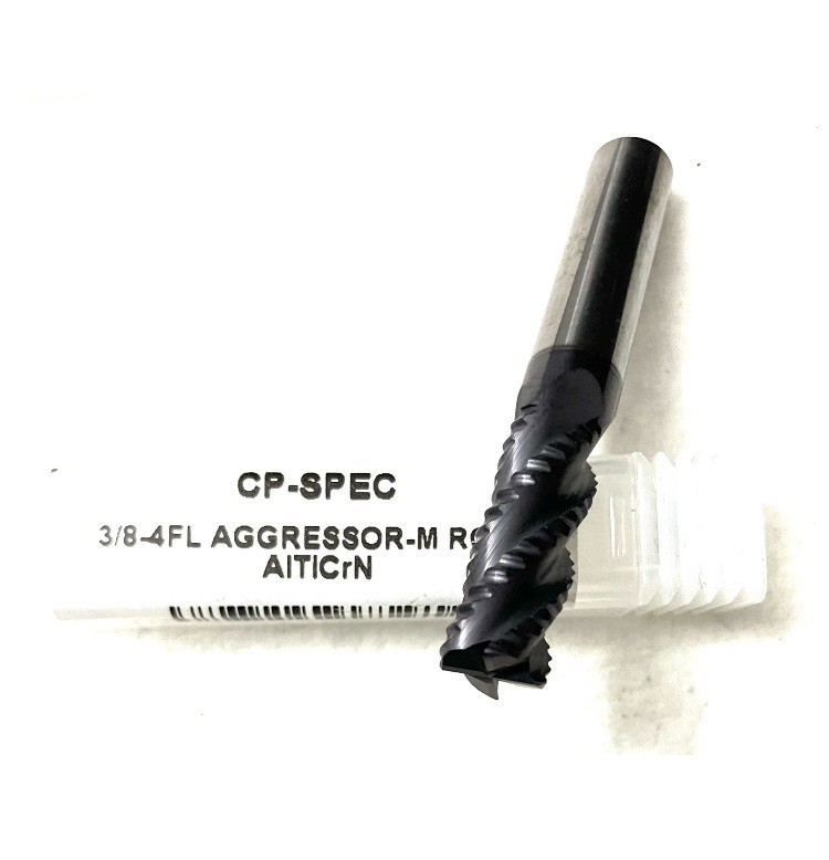 Monster Carbide Plus 3/8″ 4FL Aggressor-M Roughing End Mill AlTiCrN CP-SPEC NEW