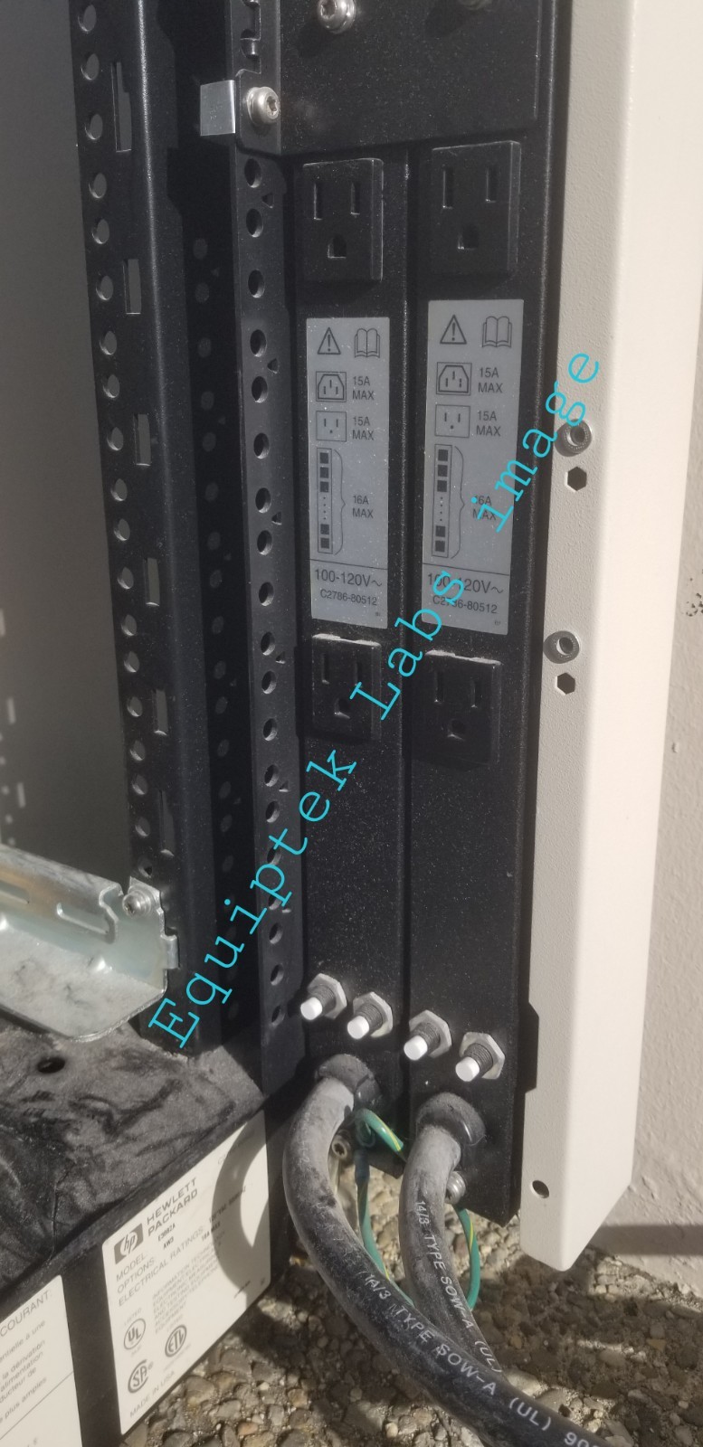 Keysight Agilent HP 19″ Equipment Server Rack 41U 6 FT outlets & fans HP E3662A