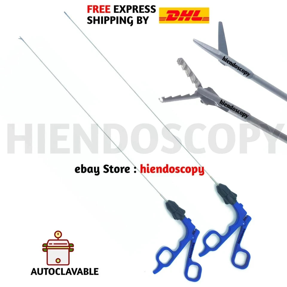 HYSTEROSCOPY SEMI RIGID GRASPER SCISSOR ALLIGATOR SCISSOR FORCEPS SET 4Fr 450mm