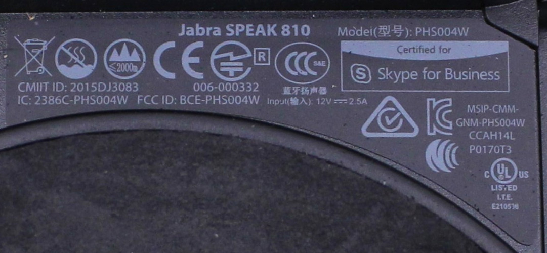 Jabra Speak 810 Audio Conference Bluetooth Speakerphone w/ USB Dongle – Tested