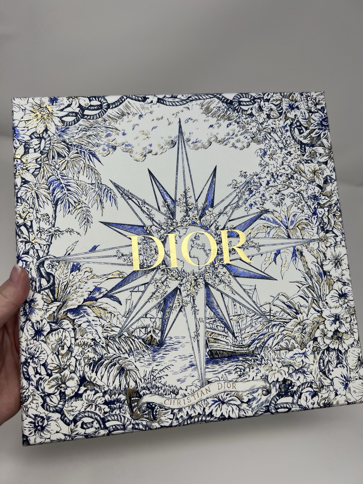 Christian Dior Toile de Jouy Large Gift Box with Notebook