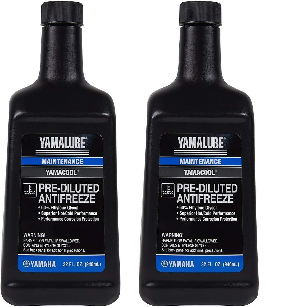 Yamaha Yamalube YamaCool Pre Diluted Antifreeze 2 Quarts Coolant 60 40 Ratio