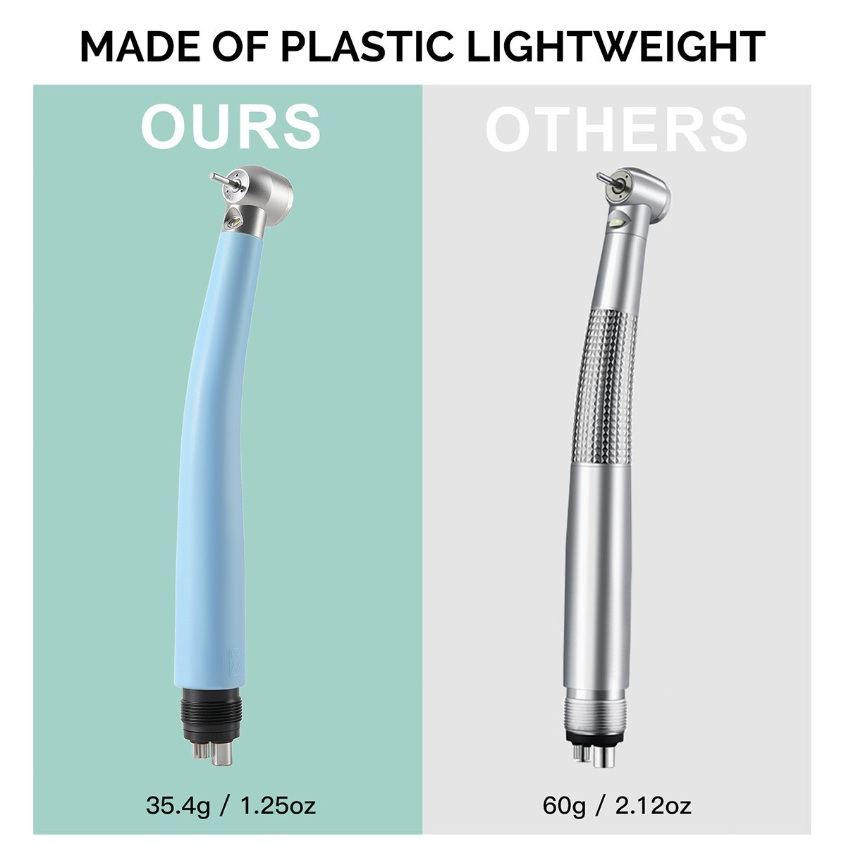 NSK Style Dental Fiber Optic LED E-generator High Speed Handpiece 2 Hole/ 4 Hole
