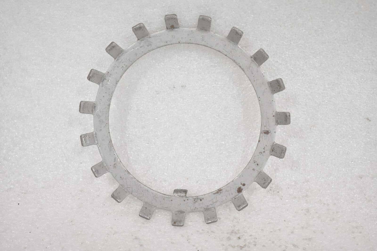 W-19 BEARING LOCK WASHER – 3.800″ ID, 5.219″ OD, 0.084″ THICK ( LOT OF 3 )