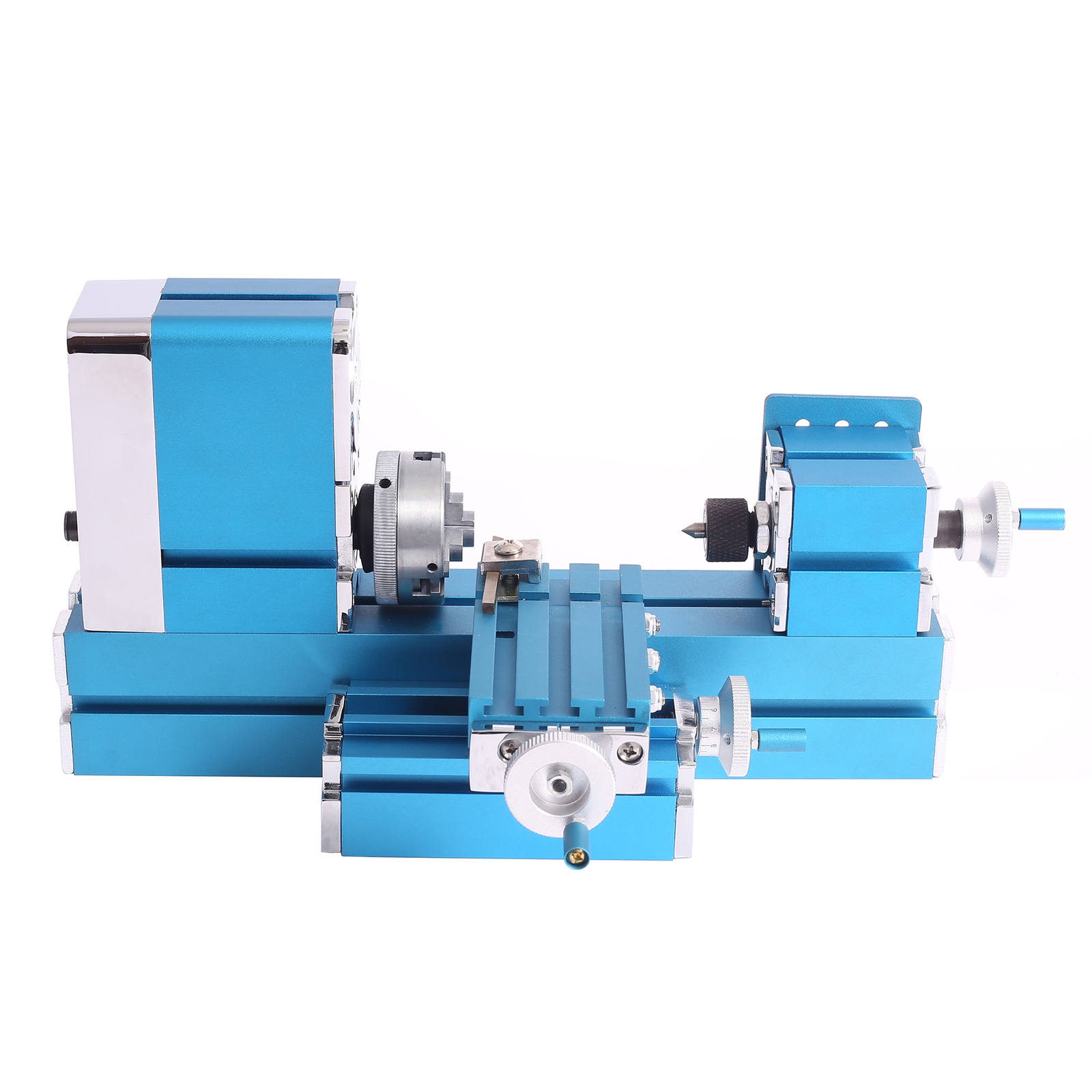 Mini Metal Lathe Machine 36W Motorized Benchtop Lathe for Woodworking Hobby DIY