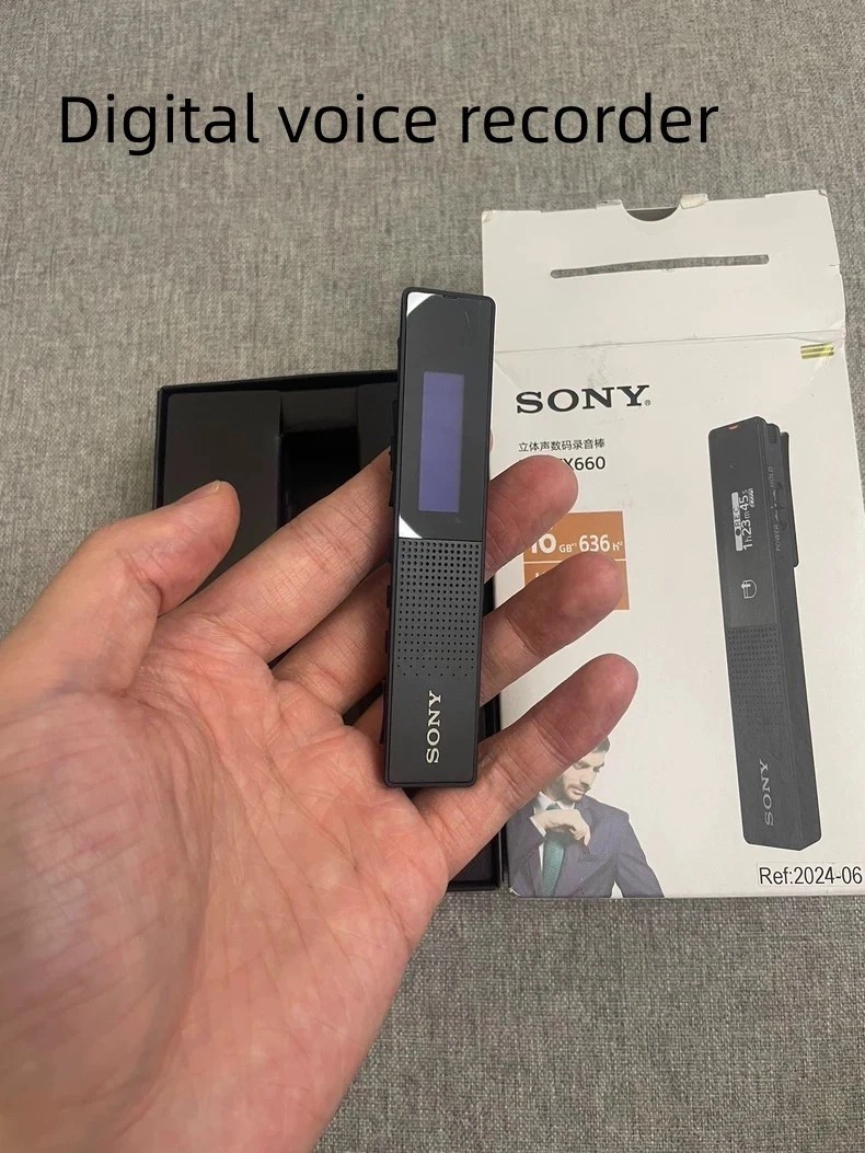 Sony ICD-TX660 USB-C Ultra-Thin Digital Voice Recorder16GB Built-in Speaker OLED