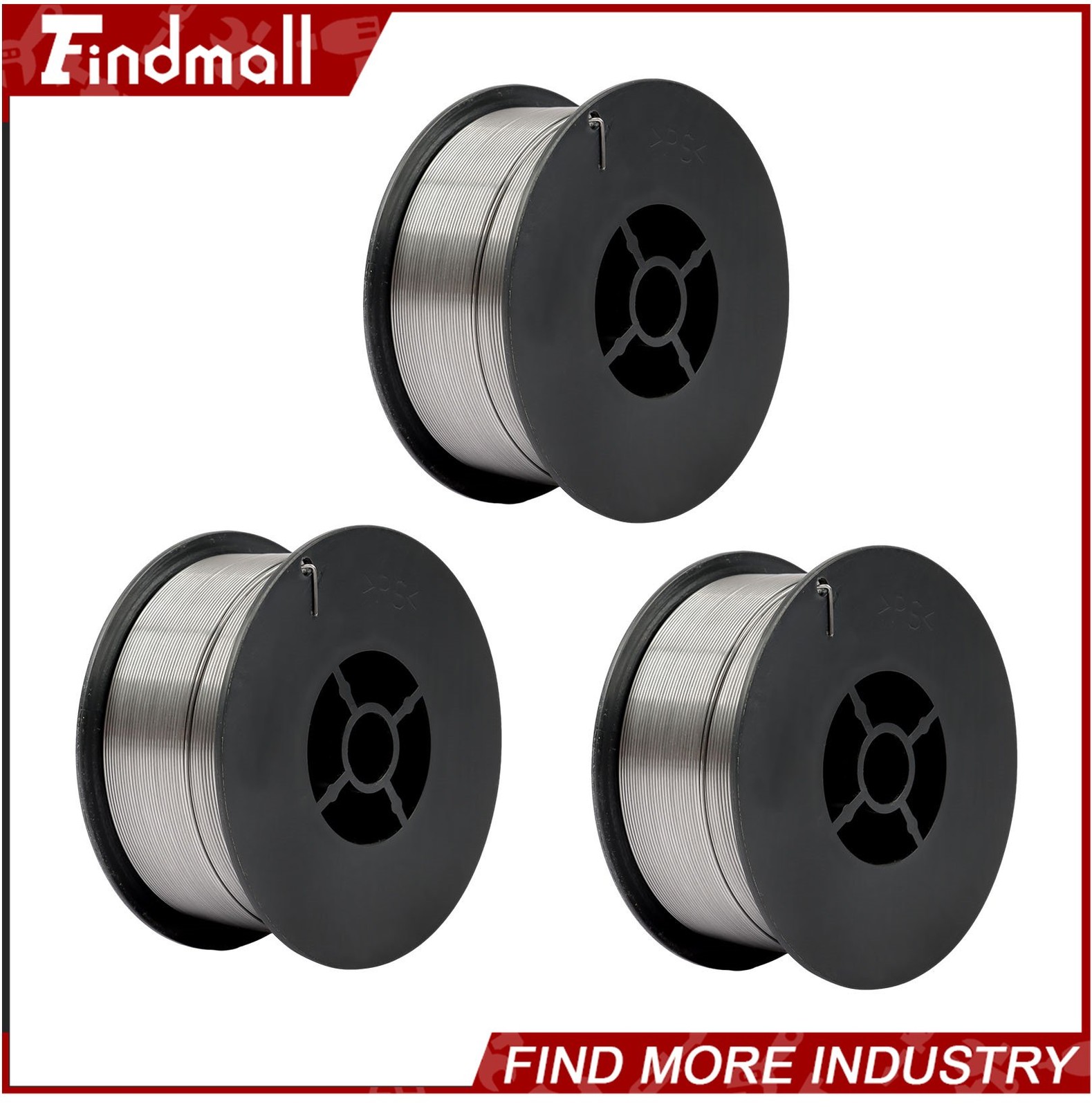 Findmall 3 Pack 2-Lb Spools E71T-GS .035 Inch (0.9 mm) Flux Core Welding Wire