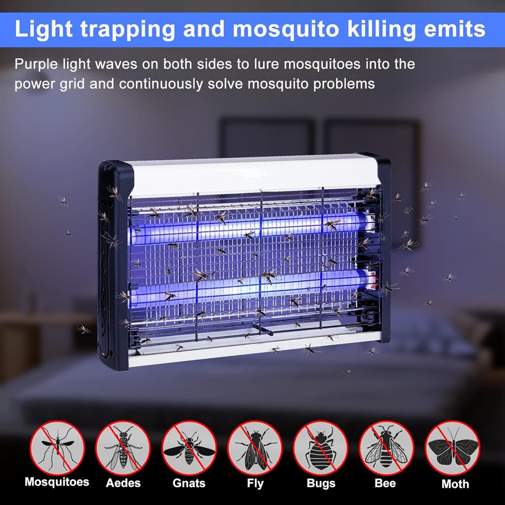 Electronic Mosquito Zapper Insect Killer Bug Zapper Pest Fly Trap Indoor/Outdoor