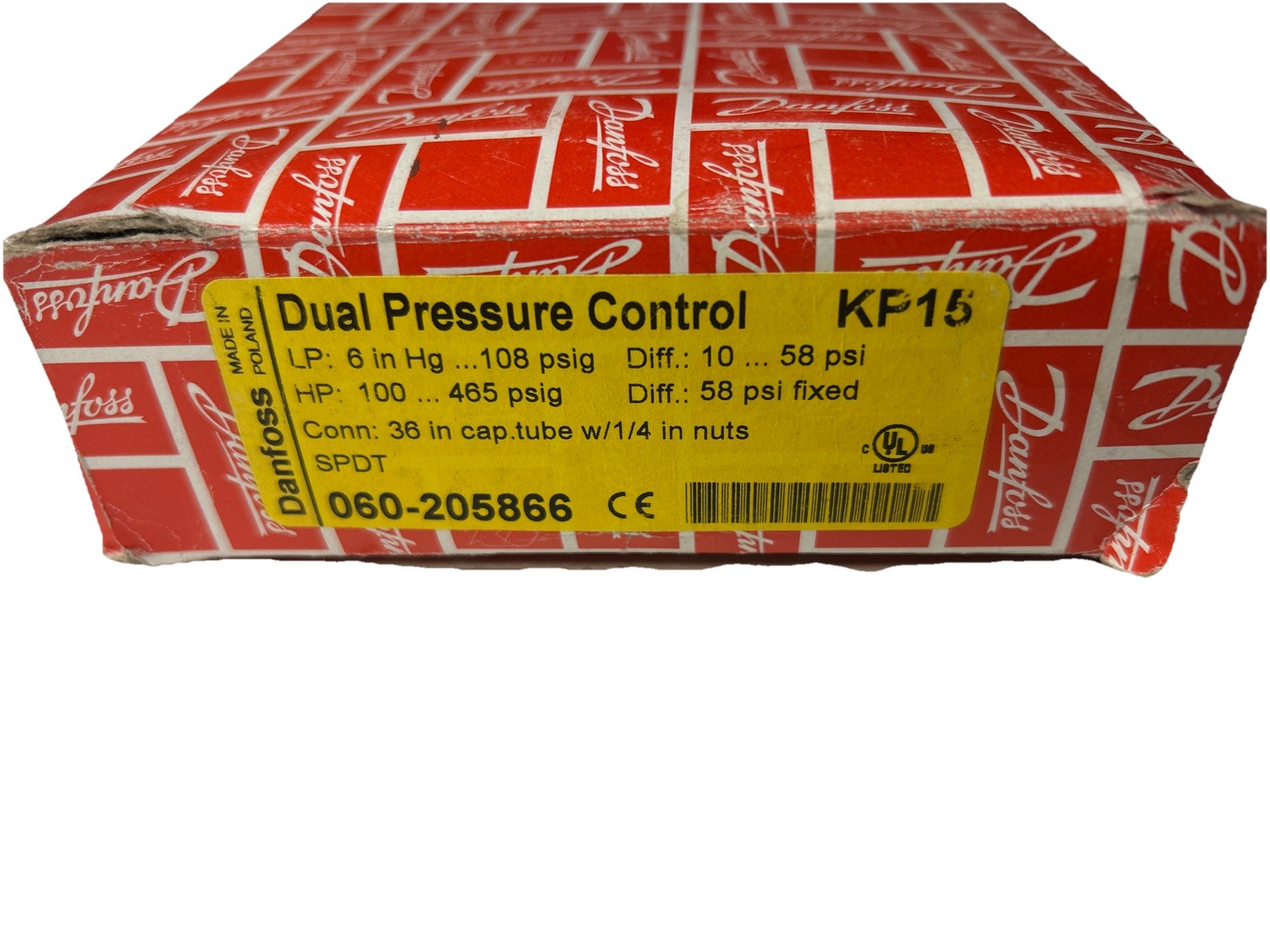 Danfoss Kp15 060-205866 Dual Pressure Control Switch