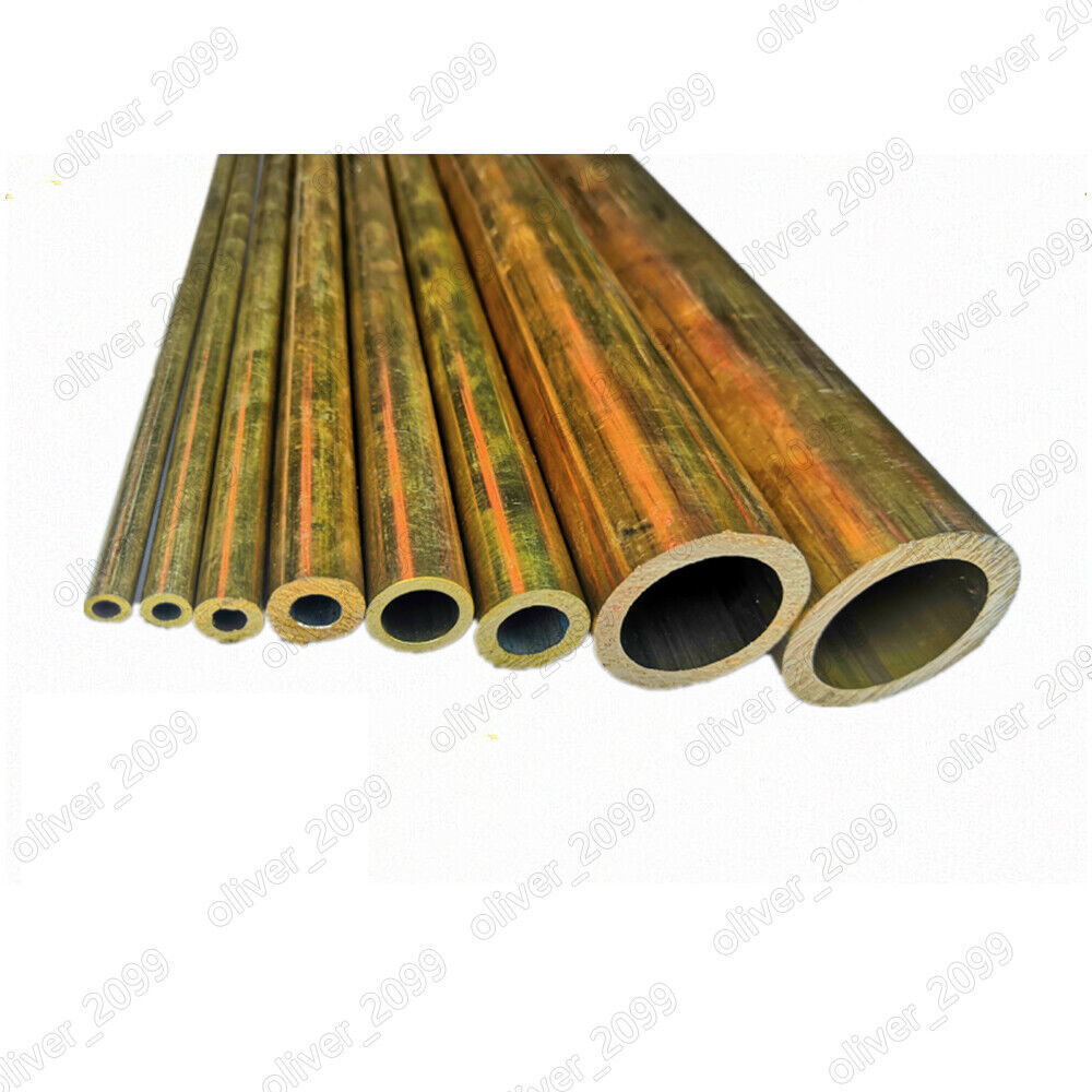 Brass Tube Brass Pipe Length 250mm Select Size OD x ID x length