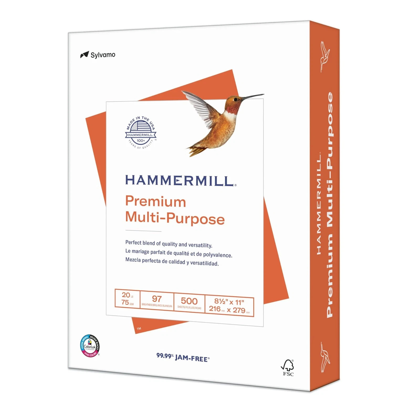 Hammermill Premium Multi Purpose Copy Paper 20lb 500 Sheets White 97 Bright