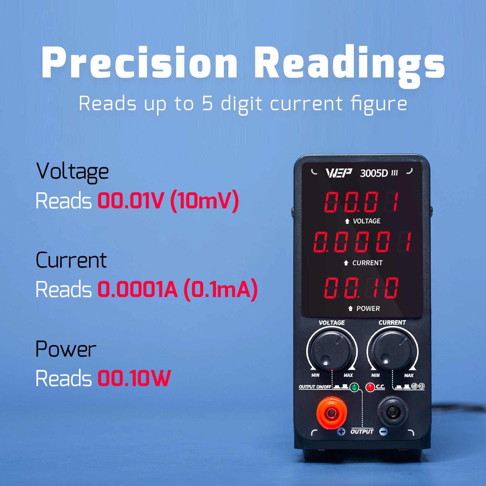 3005D-III DC Variable Power Supply 30.00V 5.0000A High Precision Bench Lab Po…