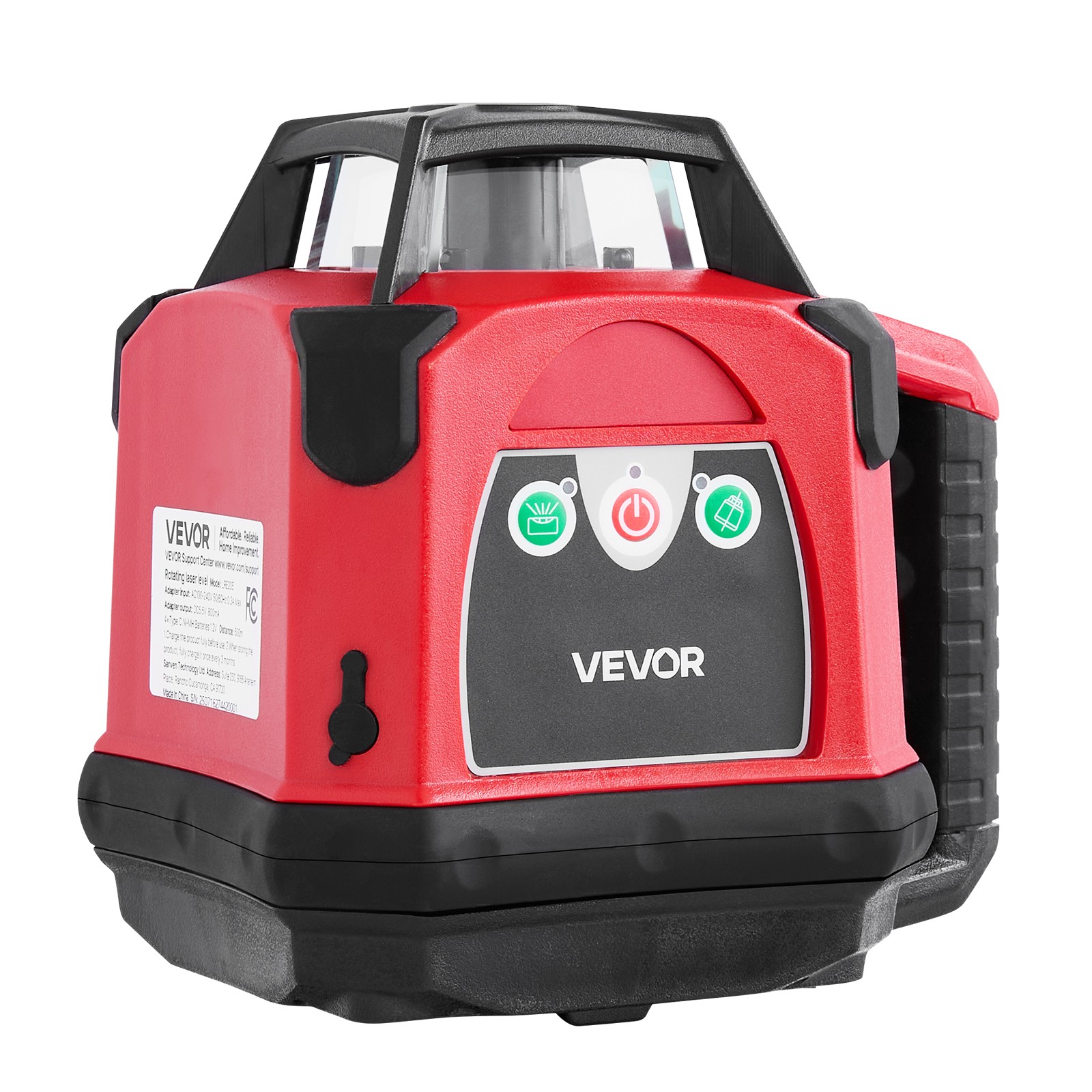 VEVOR 1650ft Rotary Laser Level Kit Self Leveling Red Line 0.06 in/100 ft