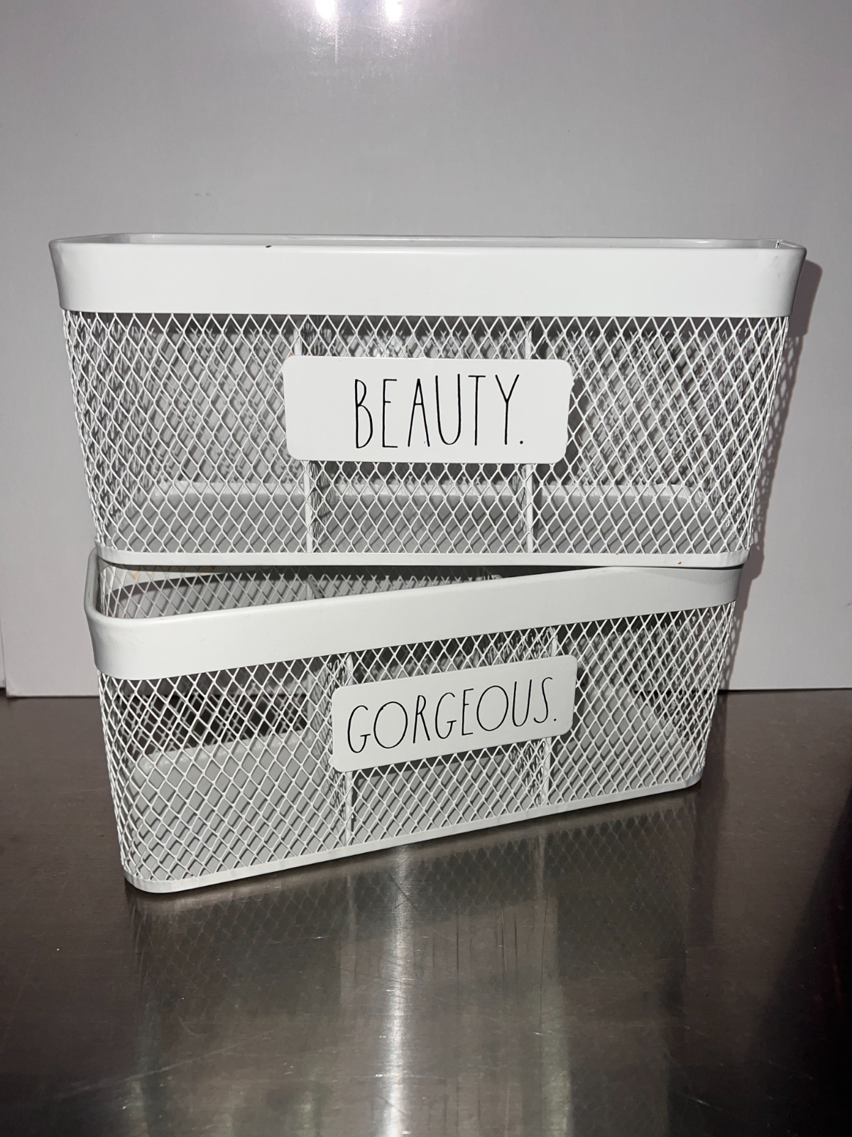 Rae Dunn by Design Styles For Your Home Bedroom/Office/Bathroom Metal Organizers