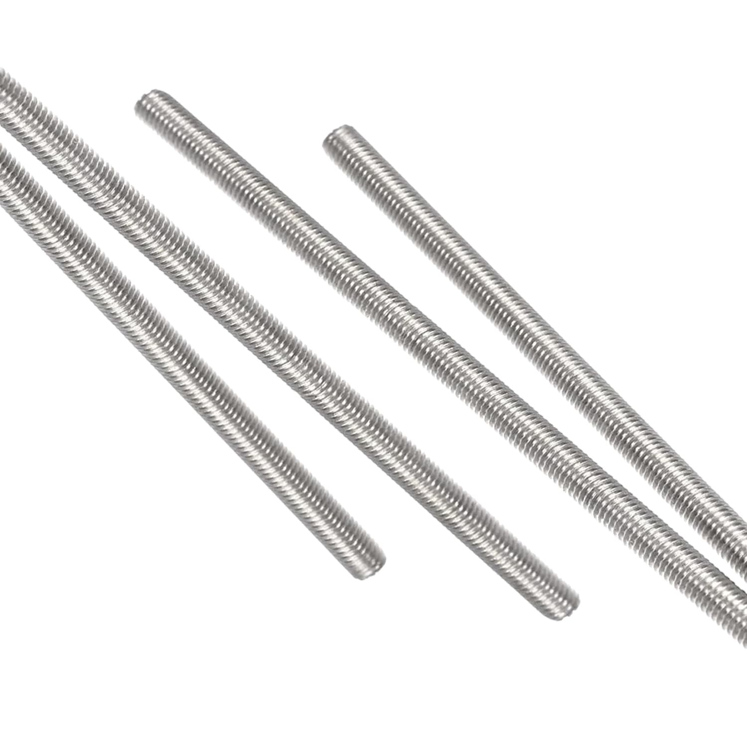 M6 Fully Threaded Rod, 4PCS M6-1.0Mm X 250Mm All Threaded Rods, 304 Stainless S