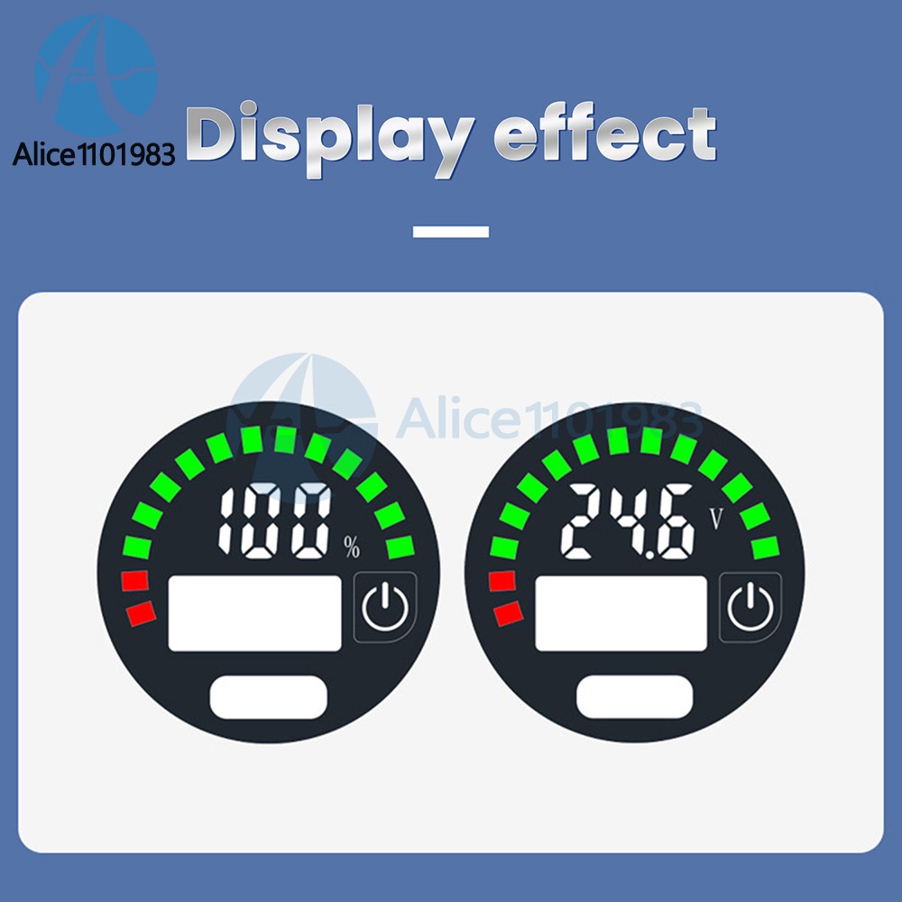 DC 7-30V Waterproof Digital Voltage Battery Capacity Level Indicator Voltmeter