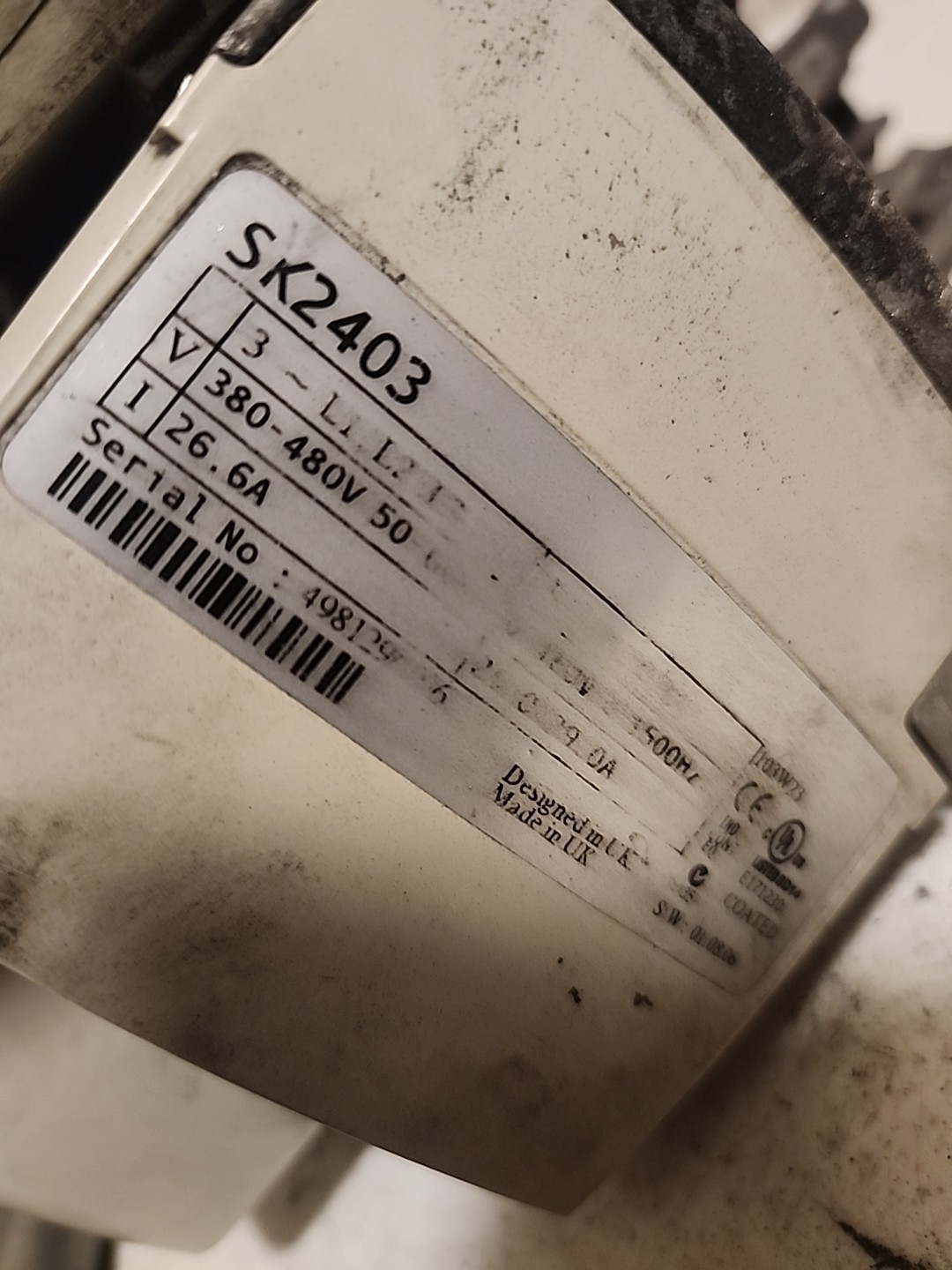 EMERSON CONTROL TECHNIQUES SK2403 / 11.0/15.0KW COMMANDER SK