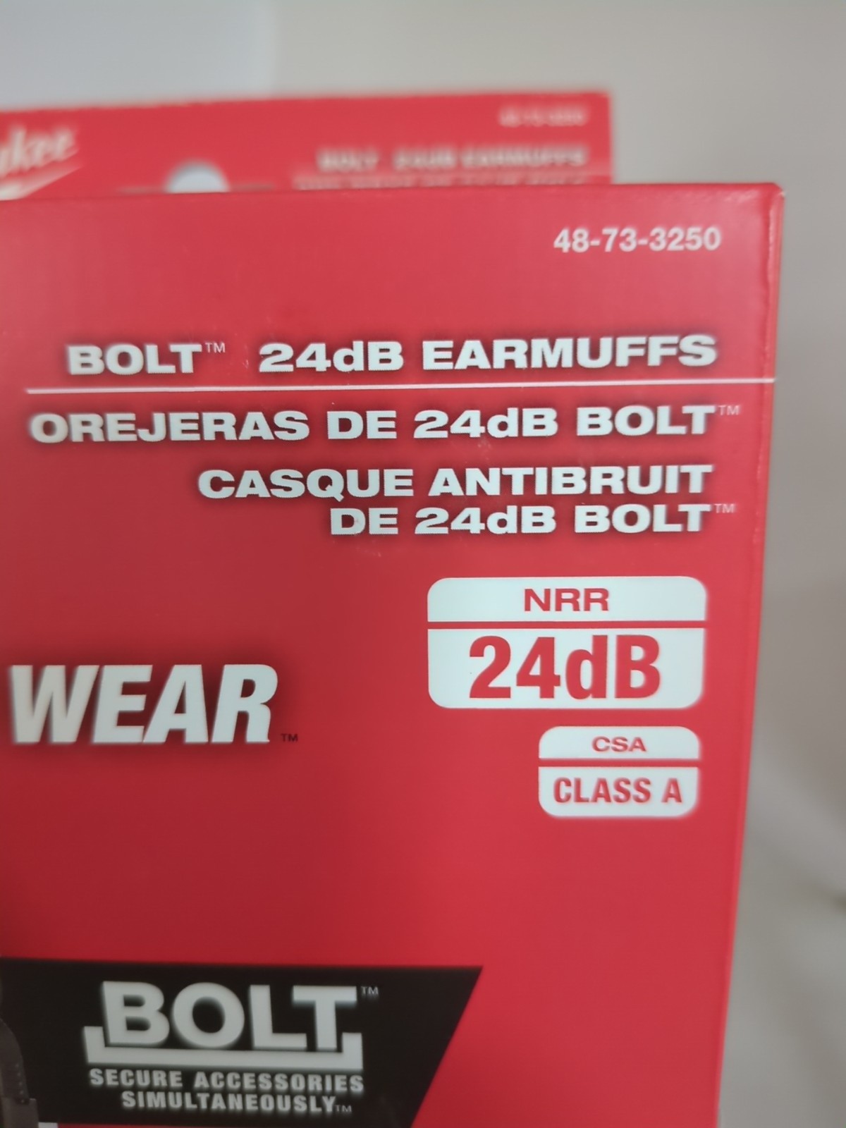 Milwaukee 48-73-3250 BOLT 24dB Hardhat Earmuffs Class A Universal Safety Helmets