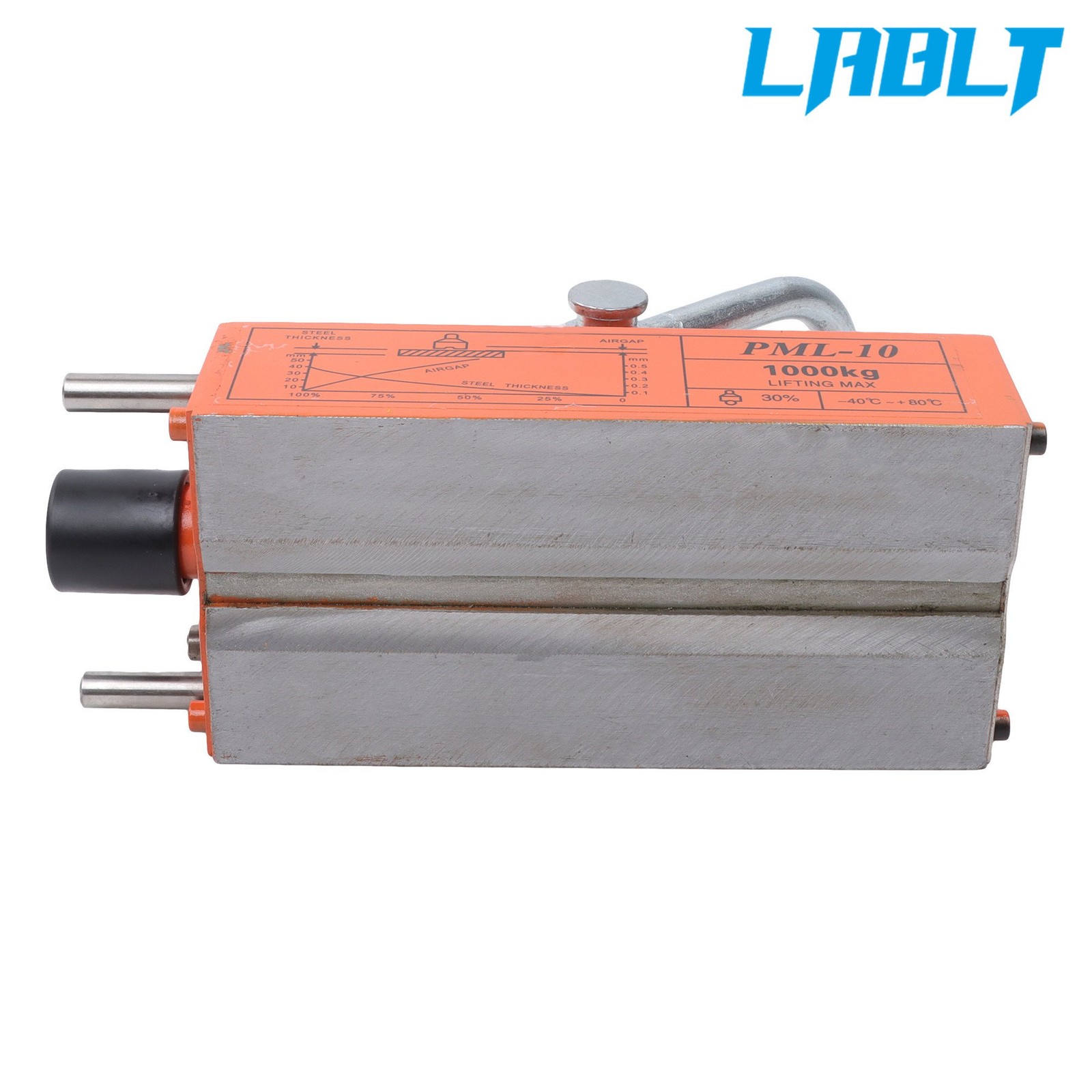 LABLT 2200lbs/1000kg Pulling Capacity, Magnetic Lifter, 2 Safety Factor, Orange