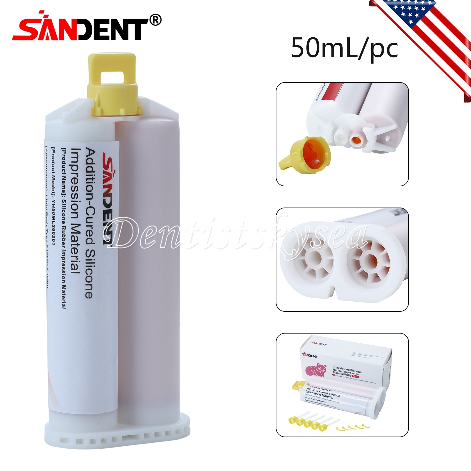 2 x Light Body Regular Set Dental Vinyl Polysiloxane Impression Material VPS PVS