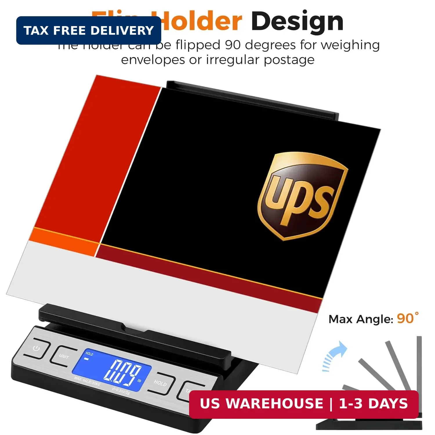 TIPRE Shipping Scale,High Accuracy 0.1oz,Digital Postal Scale,Mail Scale Featuri