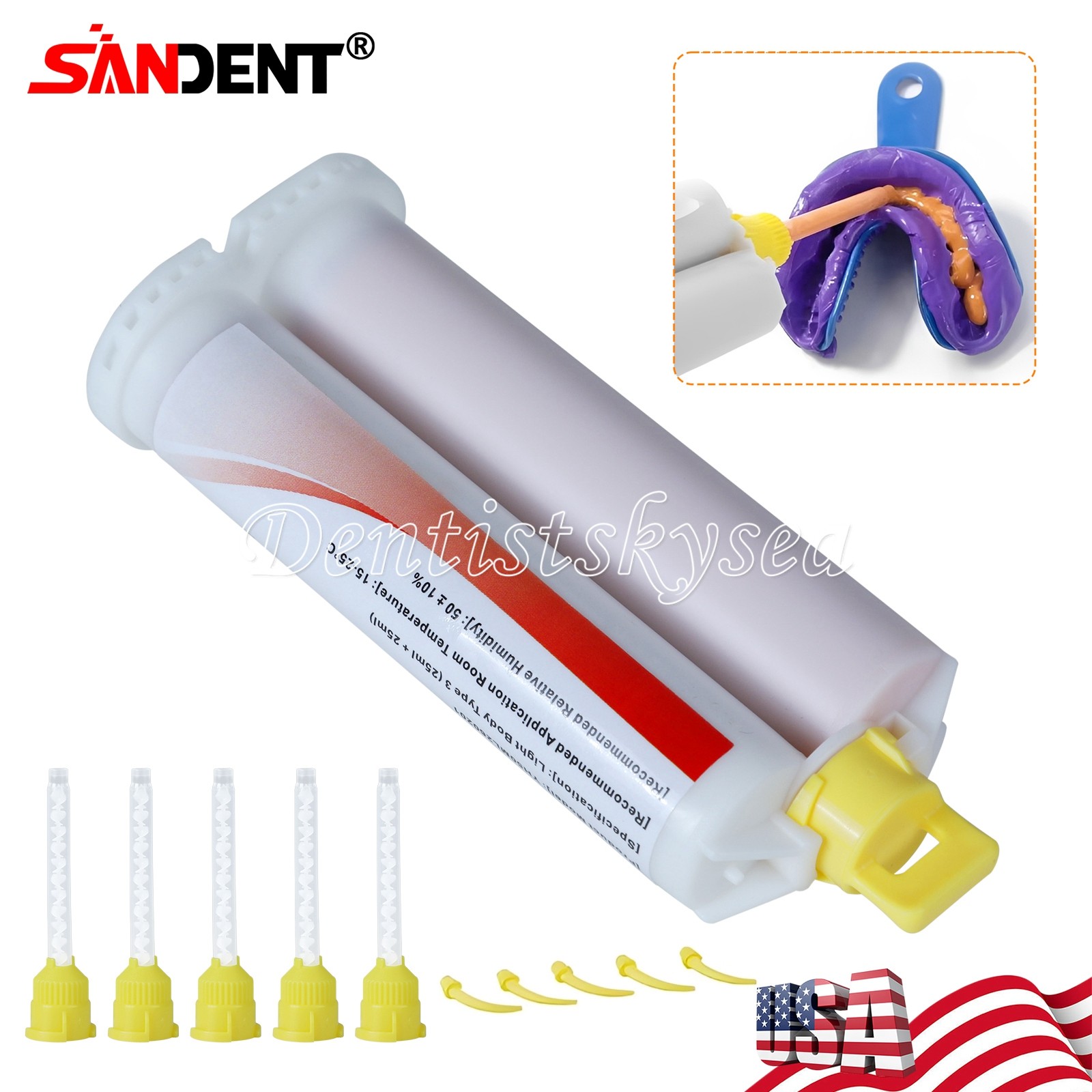2 x Light Body Regular Set Dental Vinyl Polysiloxane Impression Material VPS PVS