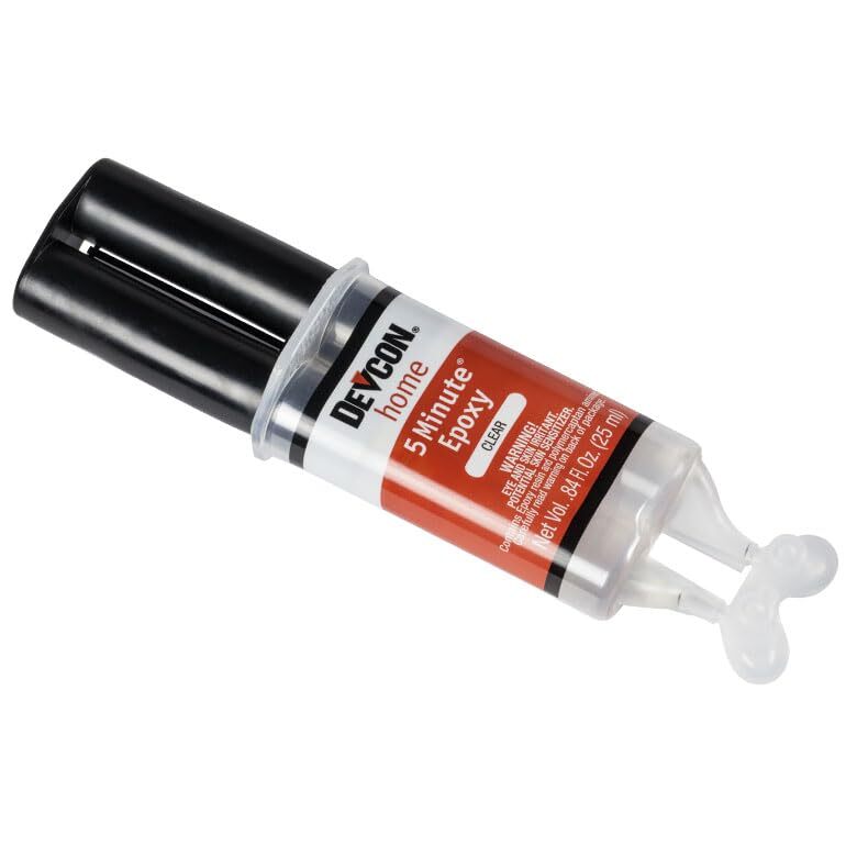 ITW Devcon 20845 Home 5 Minute 0.84 oz, 1-Pack, Clear High Strength Epoxy Anc…