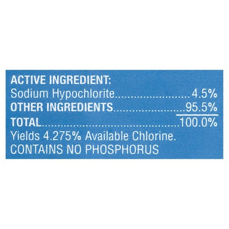 Great Value Concentrated Low Splash Bleach Regular, 121 floz Free Shipping US