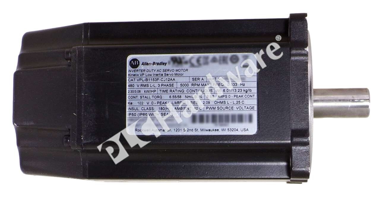 Allen Bradley VPL-B1153F-CJ12AA /A 480VAC 4500RPM Kinetix Low Inertia Motor Read